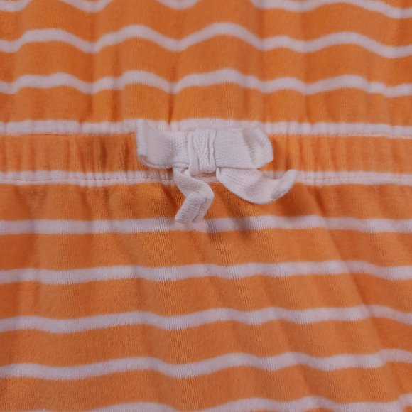 Hanna Andersson Hoodie Coverup Girls Size 160 US 14-16 Terry Striped Swim - Picture 2 of 12